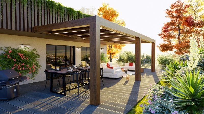 Elegant Pergola Addition